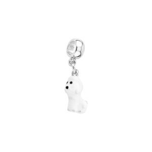 Berloque Poodle Prata