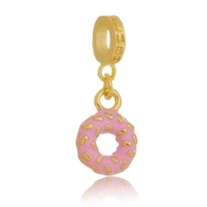 Berloque Rosquinha Plush Ouro