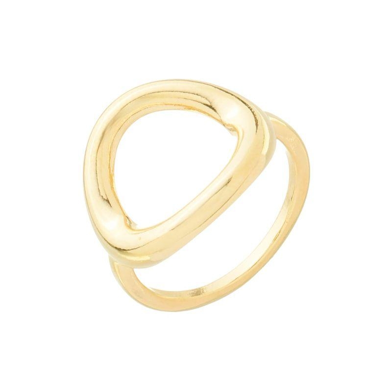 Anel Círculo Vazado Ouro