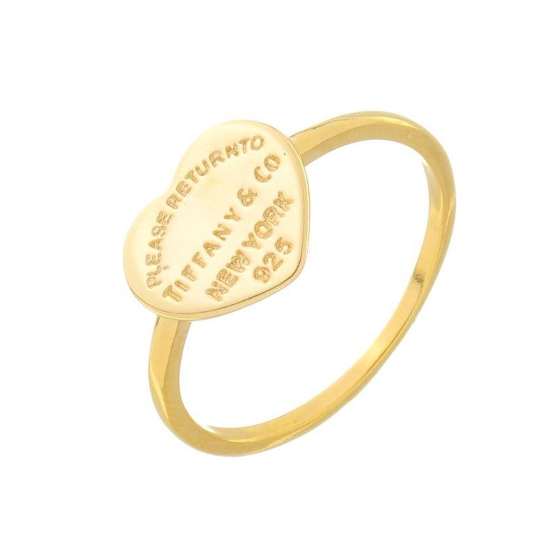 Anel Coração Inspiração Ouro