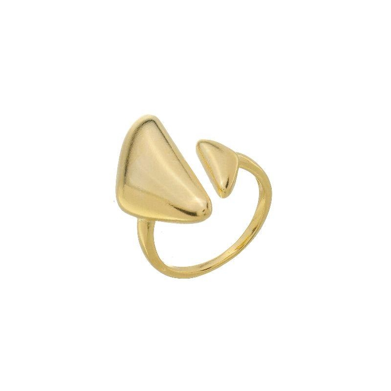 Anel Duplo Mini Max Orgânico Regulável Ouro