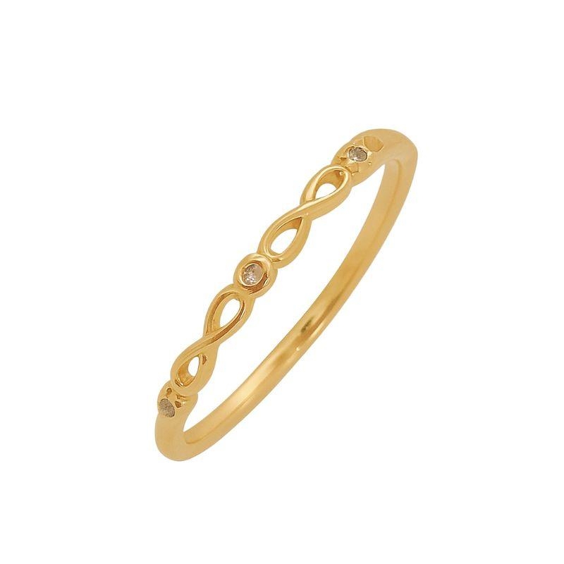 Anel Mini Infinitos Ouro