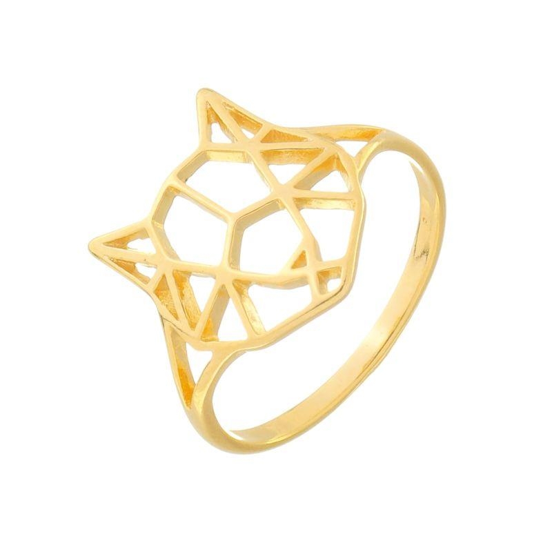 Anel Pet Geométrico Ouro