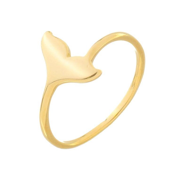 Anel Rabo de Baleia Ouro