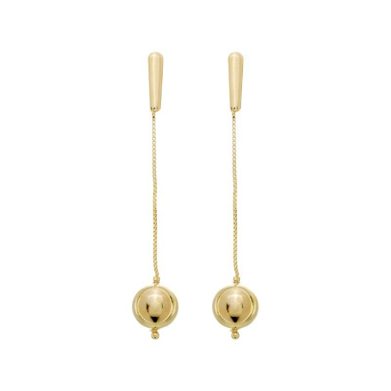 Brinco Esfera Pendulo Ouro