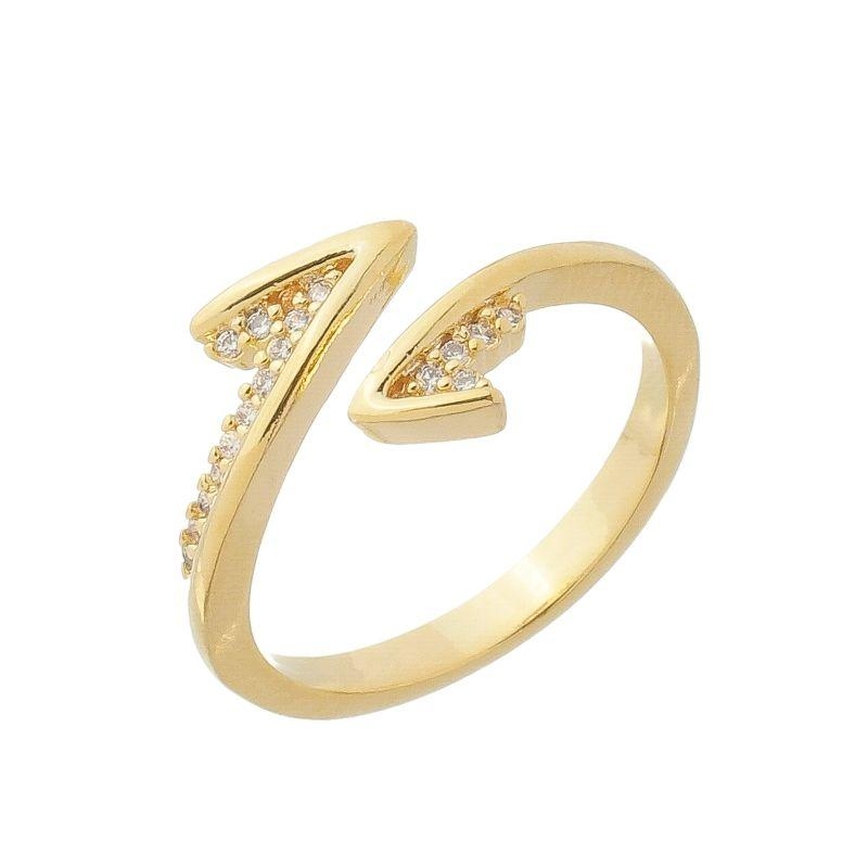 Anel Setas Opostas Ouro