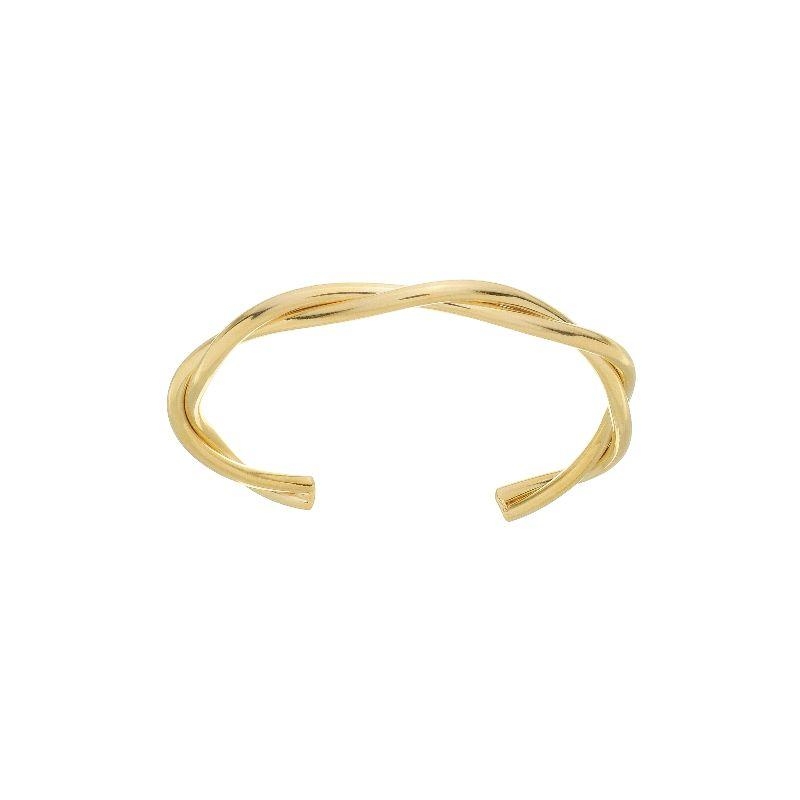 Bracelete 2 Fios Torcido Ouro