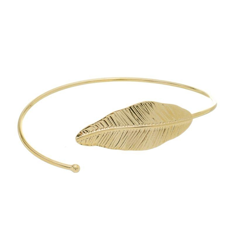 Bracelete Folha Natura Ouro