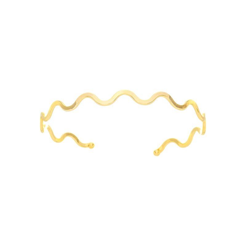 Bracelete Ondas Ouro