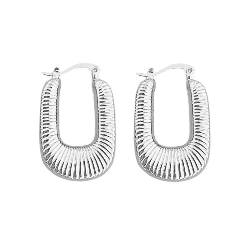 Brinco Argola Prisma Prata