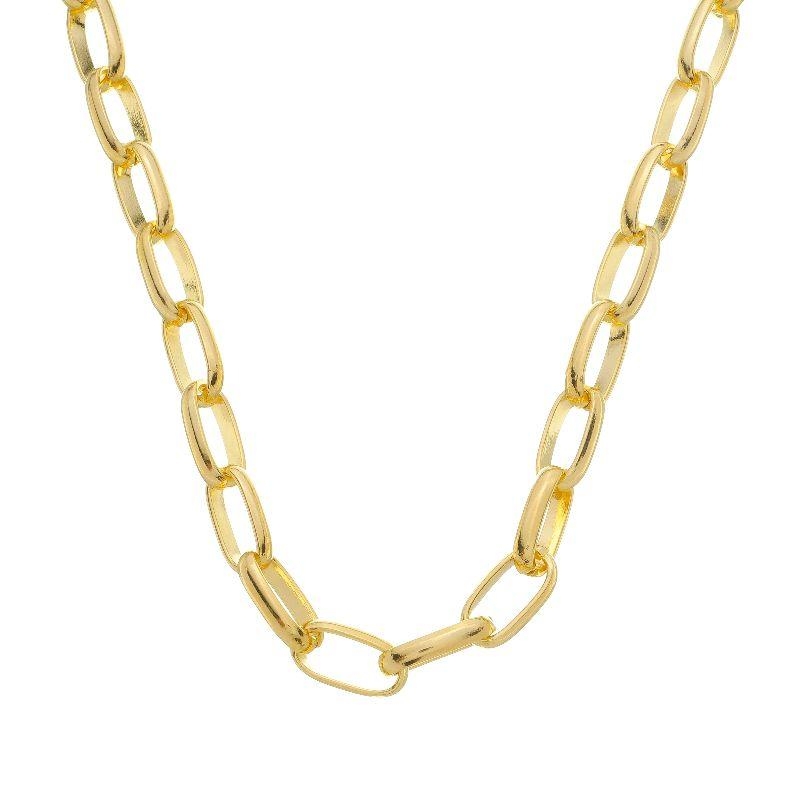 Colar Corrente Elo Oval Ouro