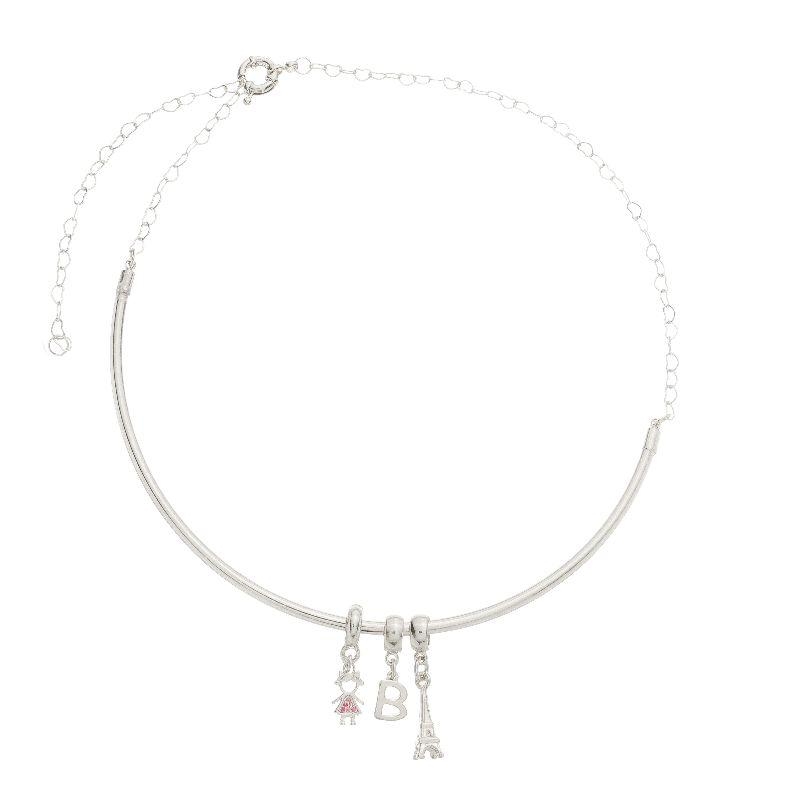 Colar de Berloques Prata