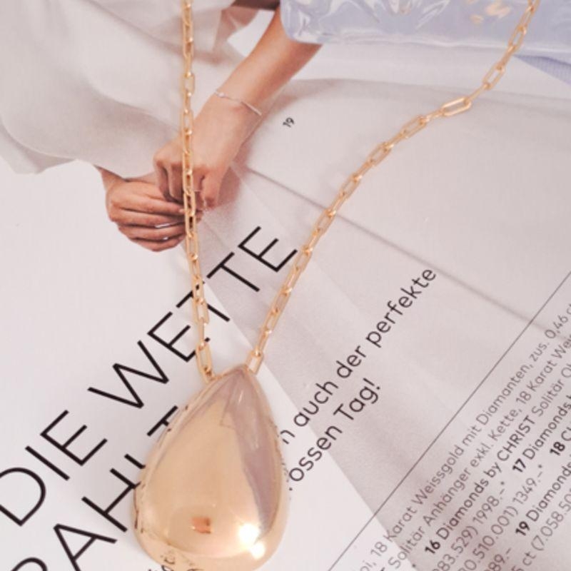 Colar Gota Reluzente Ouro