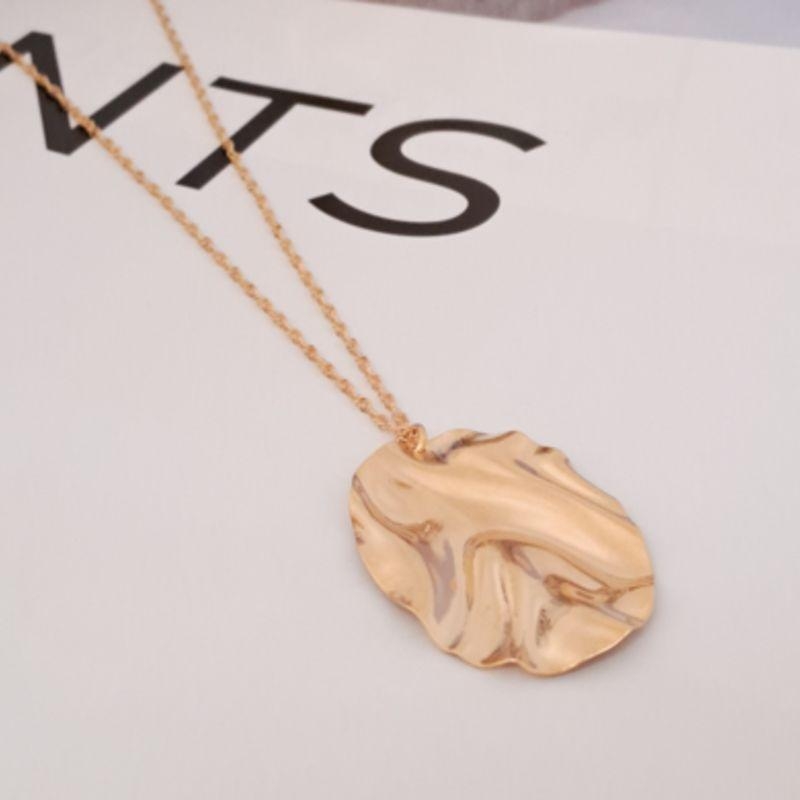 Colar Oval Ondulado Veneziana Ouro