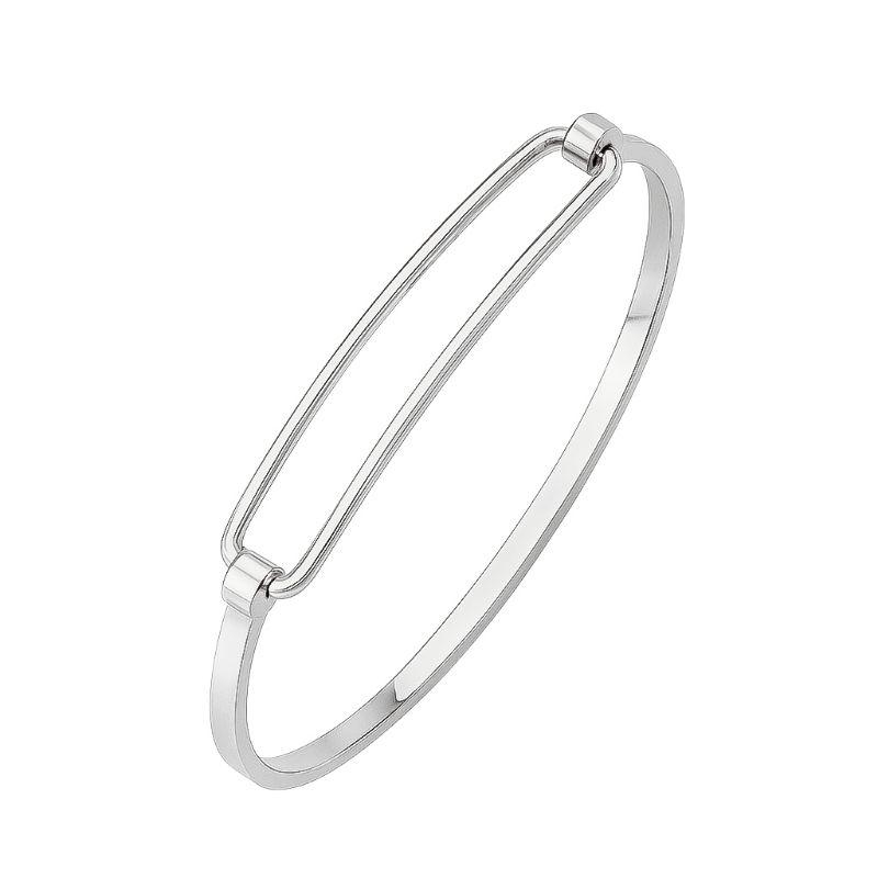 Pulseira Bracelete Encaixe G Prata