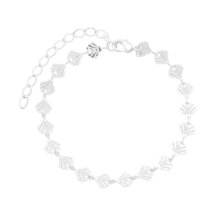 Pulseira Conchas Verão Prata