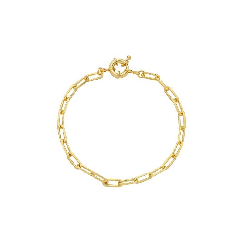 Pulseira Elos Clássicos Fecho Boia Ouro
