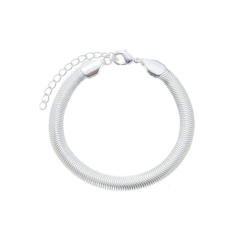 Pulseira Malha M Prata