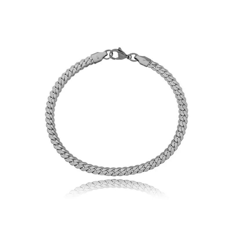 Pulseira Train Riscada 6.7mm Masculino Aço