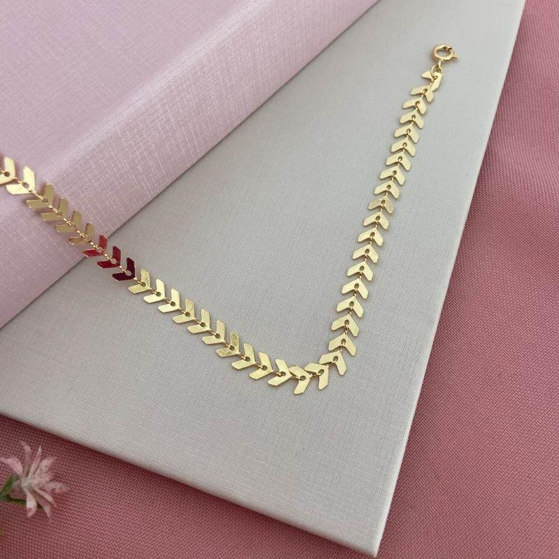 Tornozeleira Flechinhas Ouro