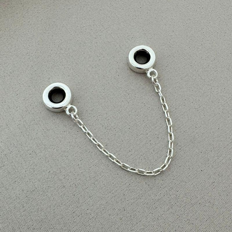 Trava Pulseira de Berloques Tradicional Prata