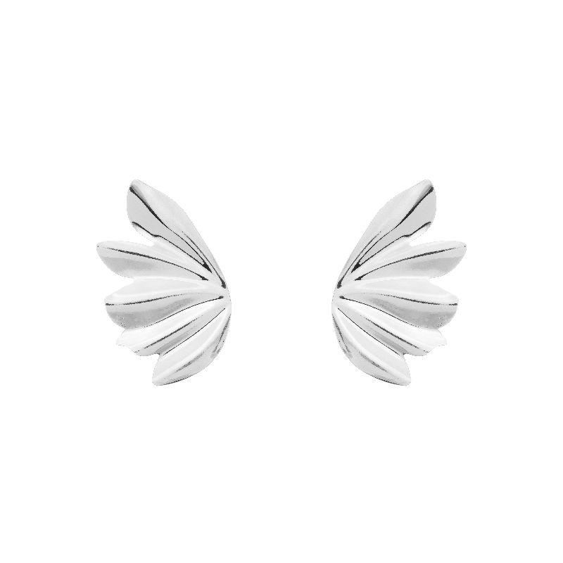 Brinco Asa Borboleta Prata