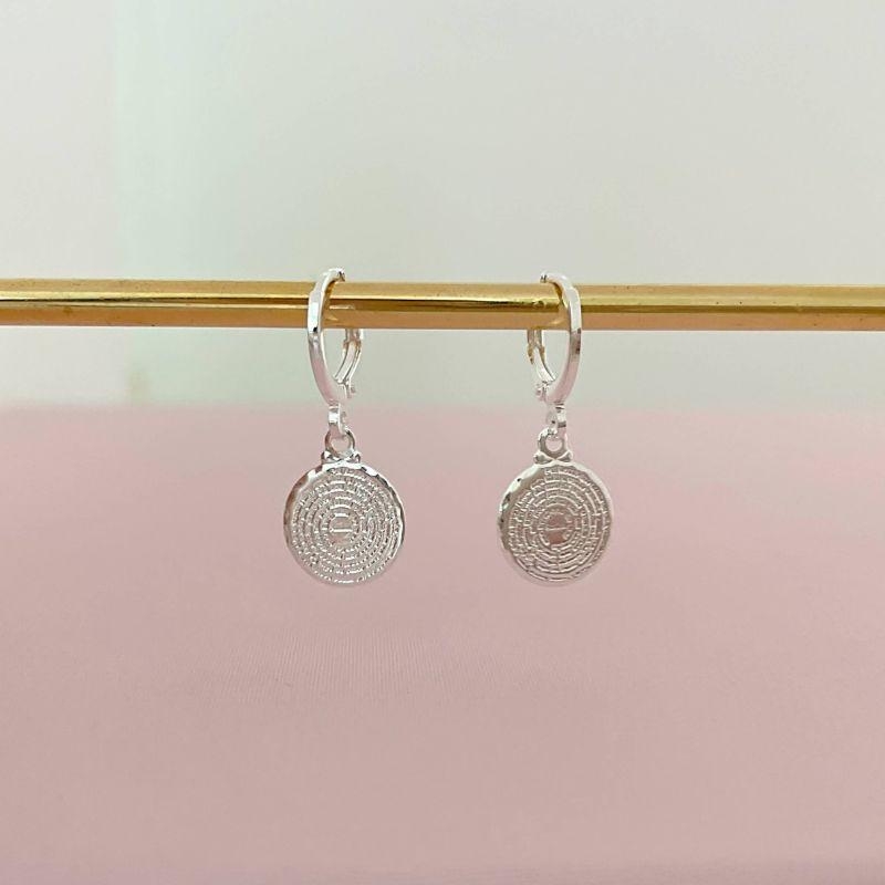 Brinco Medalhinha Pai Nosso Prata