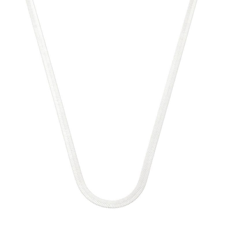 Colar Fita Clássica 50cm Prata