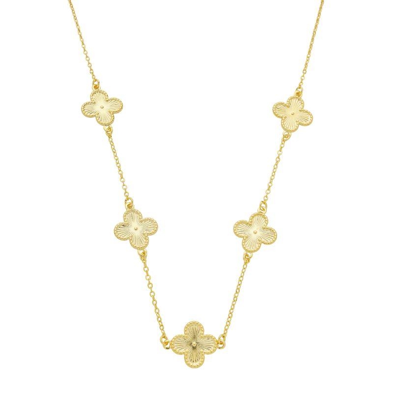 Colar Trevos Clássicos Ouro