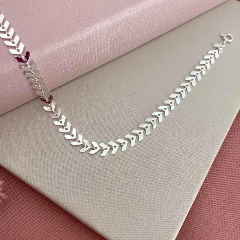 Tornozeleira Flechinhas Prata