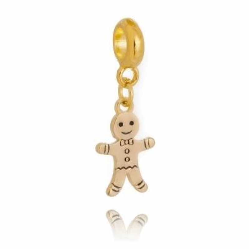 Berloque Gingerbread Dourado Plush