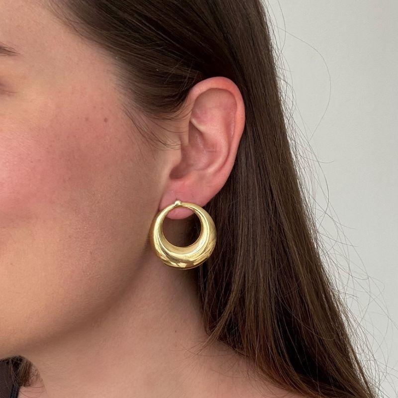 Brinco Chapa Circular Ouro