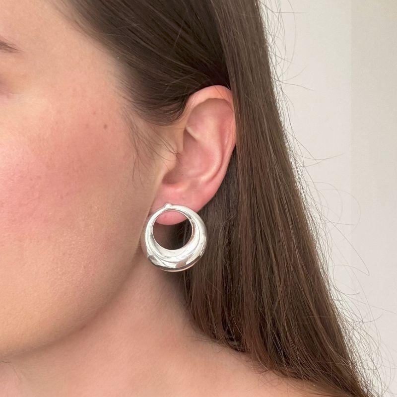 Brinco Chapa Circular Prata