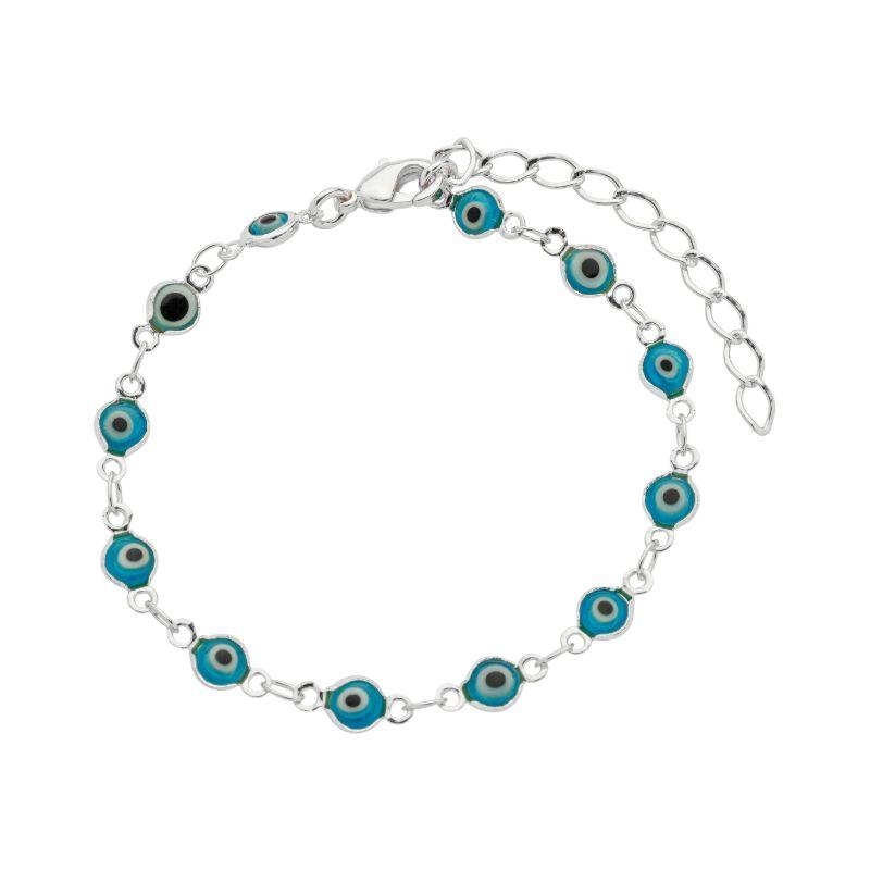 Pulseira Mini Olho Grego Prata