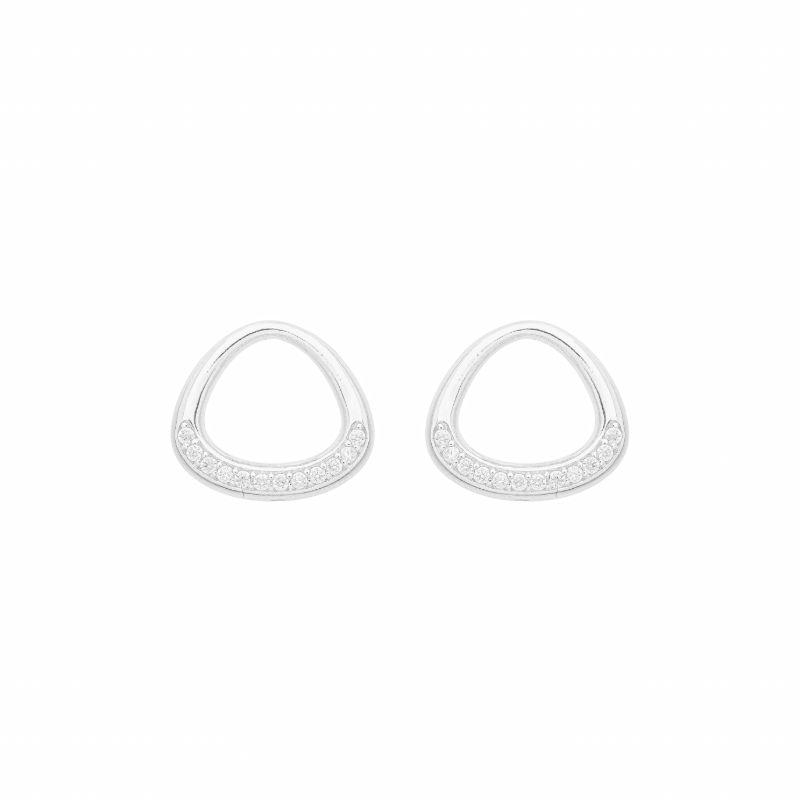 Brinco Triângulo Elegance Prata