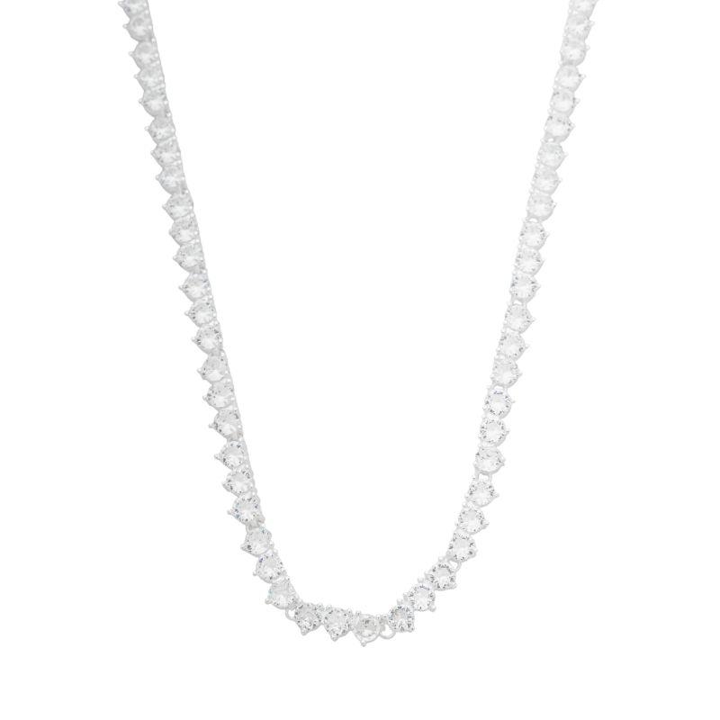 Colar Riviera Clássica 3 Pontas Prata