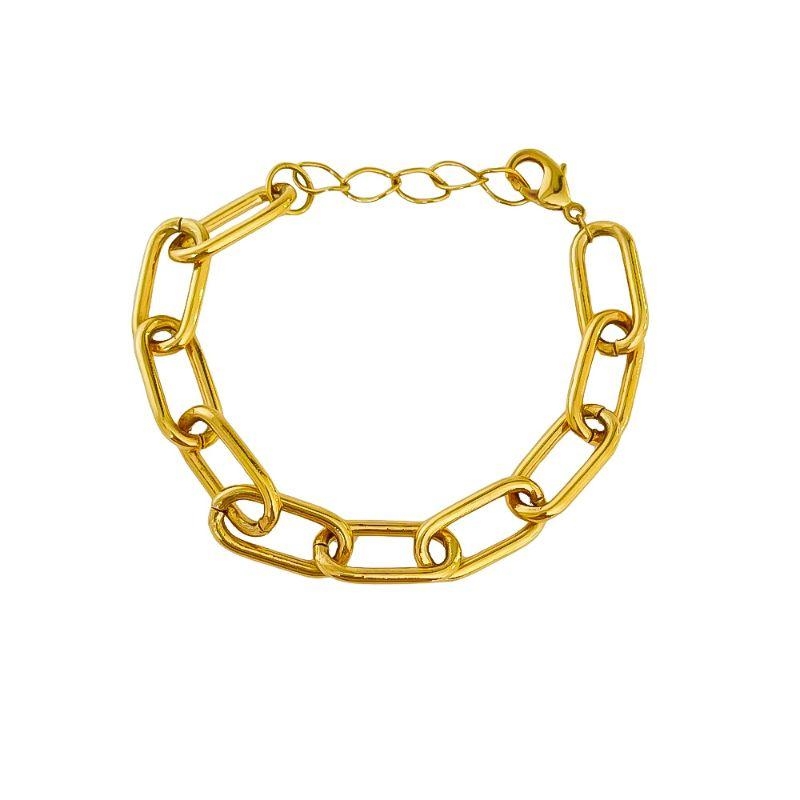 Pulseira Elos Grandes Ouro