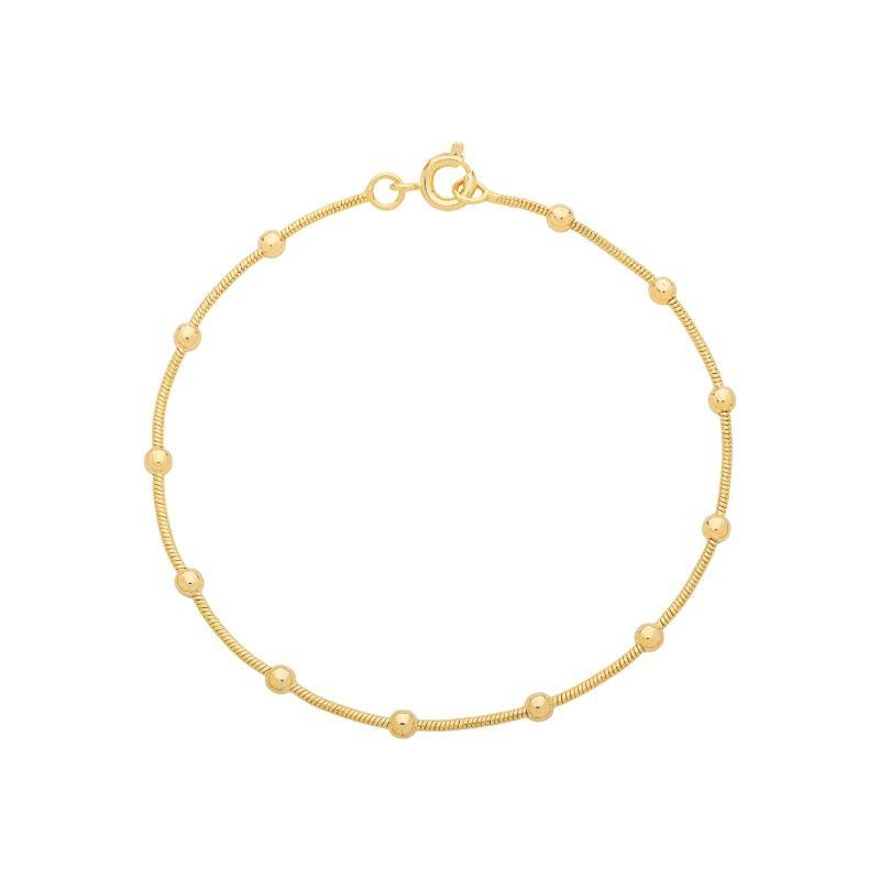 Pulseira Mini Esferas Ouro