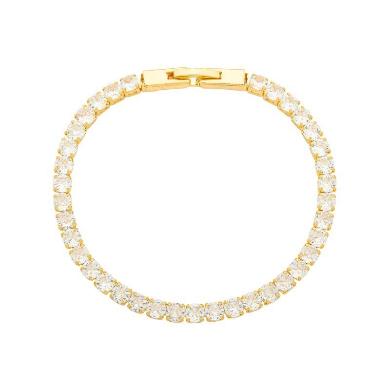 Pulseira Riviera Fecho Relógio Ouro