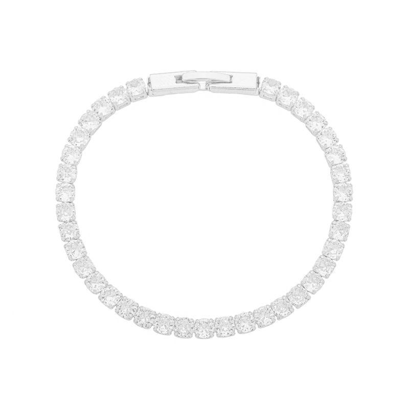 Pulseira Riviera Fecho Relógio Prata