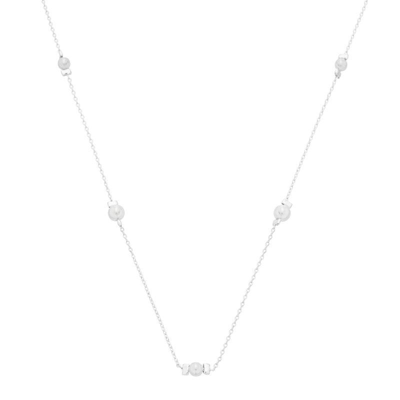 Colar Esferas Pérolas Prata