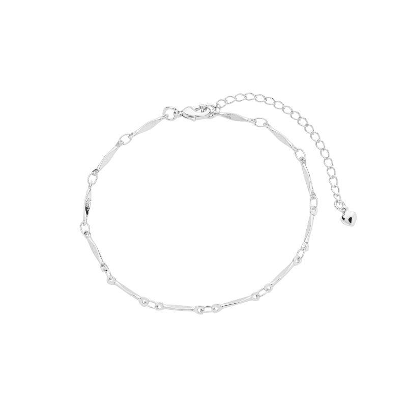 Pulseira Elos Navete Alongados Prata