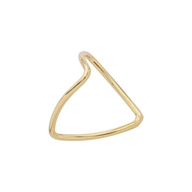 Anel Boca Tubarão Fino Ouro