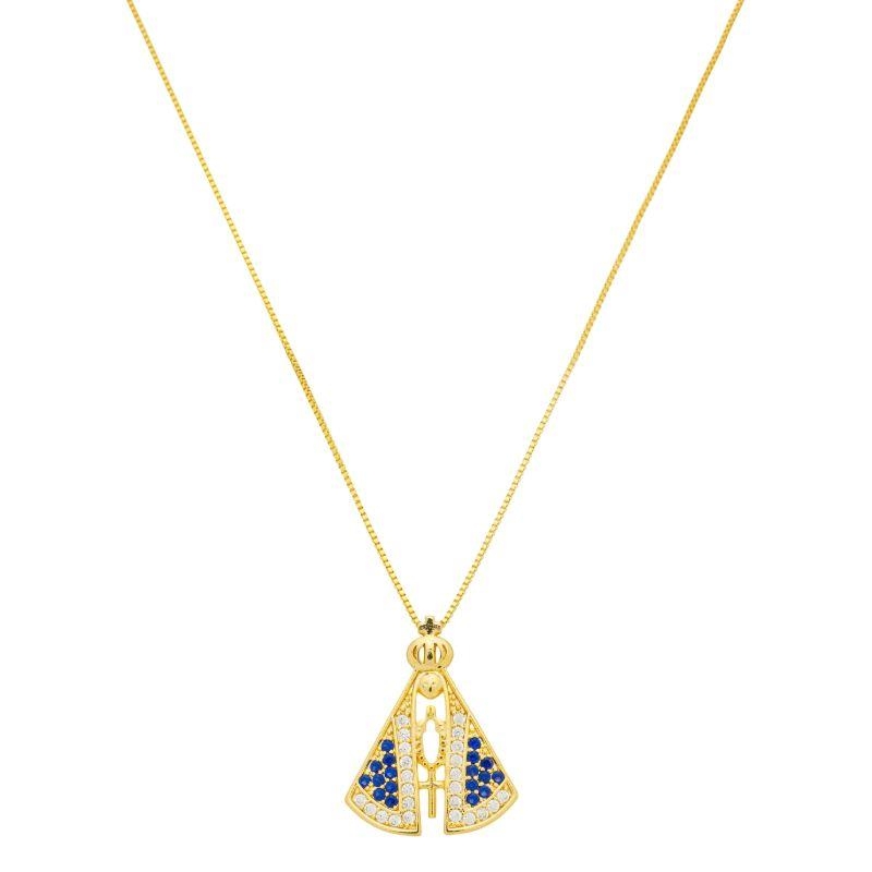 Colar Nossa Senhora Cravajeada Ouro