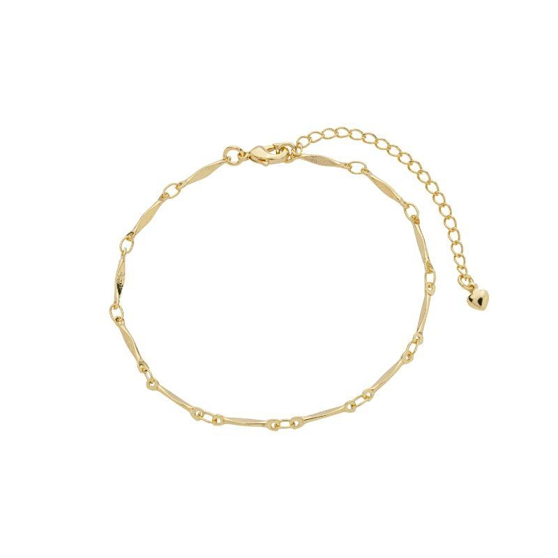 Pulseira Elos Navete Alongados Ouro