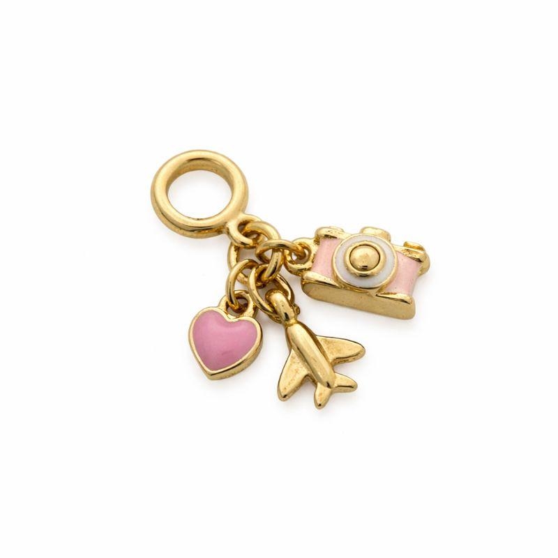 Berloque Trio Viagem Ouro