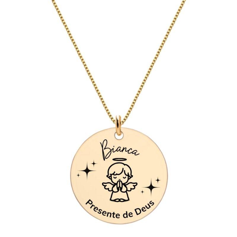 Colar Anjo Ouro