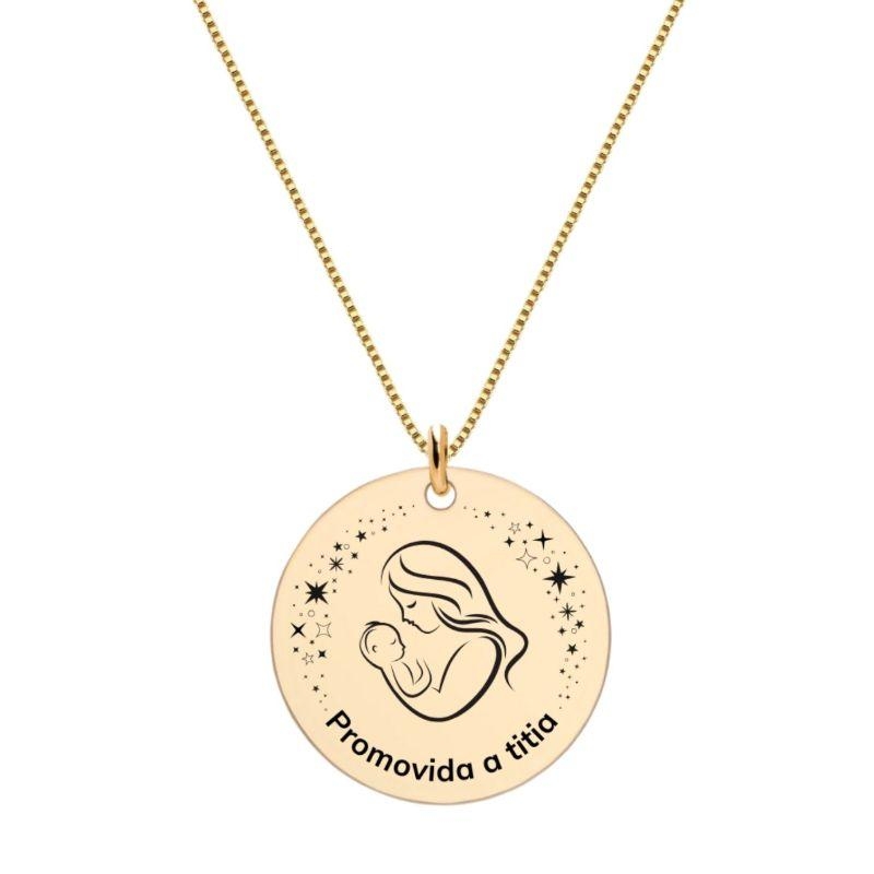 Colar Promovida Titia Ouro