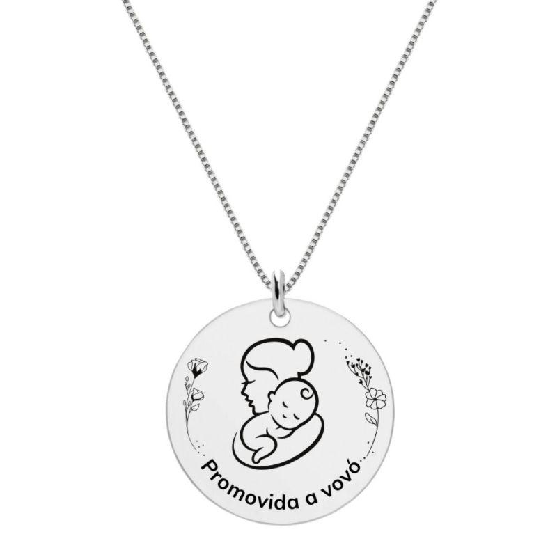Colar Promovida Vovó Prata