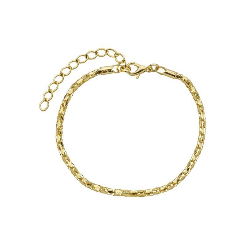 Pulseira Cordão Texturizado Ouro